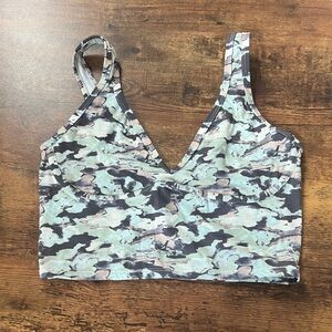 Steve Madden Multi-Color Camouflage Sports Bra